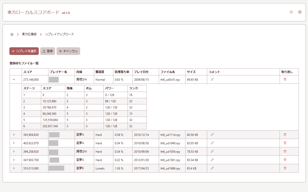 Touhou Local Scoreboardsのサムネイル